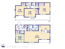 【東京都/東村山市秋津町】東村山市秋津町4丁目 新築一戸建て 間取り図