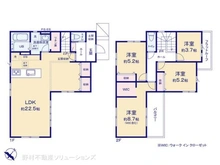 【埼玉県/所沢市和ケ原】所沢市和ケ原2丁目 新築一戸建て 間取り図