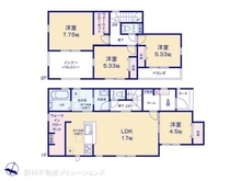 【埼玉県/所沢市大字山口】所沢市大字山口 新築一戸建て 間取り図