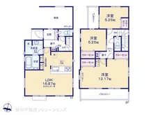 【埼玉県/所沢市小手指元町】所沢市小手指元町2丁目 新築一戸建て 間取り図