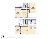 【東京都/東村山市久米川町】東村山市久米川町2丁目 新築一戸建て 間取り図
