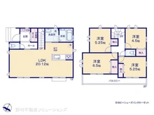 【東京都/東村山市久米川町】東村山市久米川町2丁目 新築一戸建て 間取り図