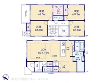【東京都/清瀬市上清戸】清瀬市上清戸2丁目 新築一戸建て 間取り図