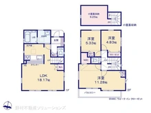【埼玉県/所沢市所沢新町】所沢市所沢新町 新築一戸建て 間取り図