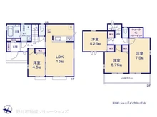 【東京都/東村山市秋津町】東村山市秋津町3丁目 新築一戸建て 間取り図