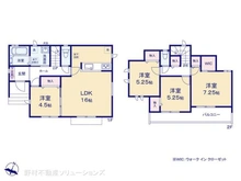 【東京都/東村山市秋津町】東村山市秋津町3丁目 新築一戸建て 間取り図