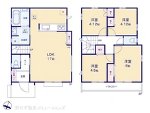 【東京都/東村山市秋津町】東村山市秋津町3丁目 新築一戸建て 間取り図