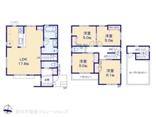 【埼玉県/所沢市小手指元町】所沢市小手指元町3丁目 新築一戸建て 間取り図