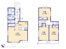 【埼玉県/所沢市和ケ原】所沢市和ケ原2丁目 新築一戸建て 間取り図