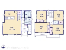 【埼玉県/所沢市東狭山ケ丘】所沢市東狭山ケ丘3丁目 新築一戸建て 間取り図