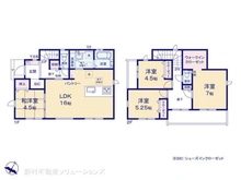【東京都/清瀬市竹丘】清瀬市竹丘3丁目 新築一戸建て 間取り図