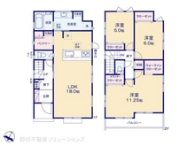 【埼玉県/所沢市大字下安松】所沢市大字下安松 新築一戸建て 間取り図