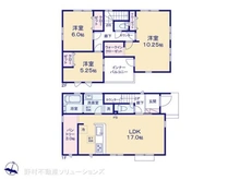 【埼玉県/所沢市大字下安松】所沢市大字下安松 新築一戸建て 間取り図