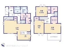 【東京都/東村山市久米川町】東村山市久米川町3丁目 新築一戸建て 間取り図