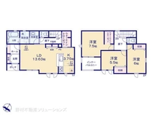 【東京都/東村山市久米川町】東村山市久米川町3丁目 新築一戸建て 間取り図