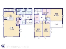 【東京都/東村山市久米川町】東村山市久米川町3丁目 新築一戸建て 間取り図