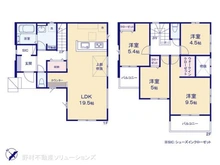 【埼玉県/所沢市小手指南】所沢市小手指南1丁目 新築一戸建て 間取り図