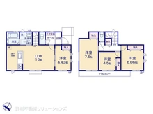 【東京都/東村山市恩多町】東村山市恩多町3丁目 新築一戸建て 間取り図