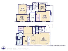 【埼玉県/所沢市東新井町】所沢市東新井町 新築一戸建て 間取り図