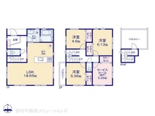 【埼玉県/所沢市向陽町】所沢市向陽町 新築一戸建て 間取り図