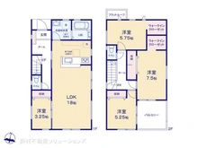 【埼玉県/所沢市大字下安松】所沢市大字下安松 新築一戸建て 間取り図
