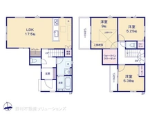 【埼玉県/所沢市中新井】所沢市中新井3丁目 新築一戸建て 間取り図