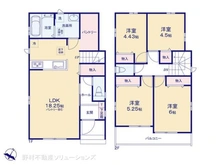 【東京都/東村山市恩多町】東村山市恩多町3丁目 新築一戸建て 間取り図