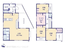 【東京都/東村山市萩山町】東村山市萩山町2丁目 新築一戸建て 間取り図
