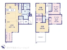 【埼玉県/所沢市大字上安松】所沢市大字上安松 新築一戸建て 間取り図