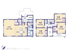 【埼玉県/所沢市若狭】所沢市若狭2丁目 新築一戸建て 間取り図