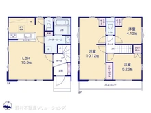 【埼玉県/所沢市大字下安松】所沢市大字下安松 新築一戸建て 間取り図
