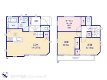 【埼玉県/所沢市東狭山ケ丘】所沢市東狭山ケ丘6丁目 新築一戸建て 間取り図