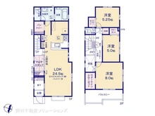 【東京都/東村山市野口町】東村山市野口町2丁目 新築一戸建て 間取り図