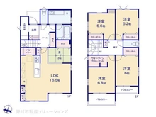 【埼玉県/所沢市小手指南】所沢市小手指南4丁目 新築一戸建て 間取り図