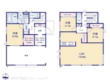【埼玉県/所沢市花園】所沢市花園4丁目 新築一戸建て 間取り図