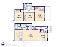 【東京都/東村山市富士見町】東村山市富士見町4丁目 新築一戸建て 間取り図