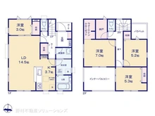 【埼玉県/所沢市大字上安松】所沢市大字上安松 新築一戸建て 間取り図