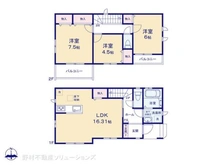 【埼玉県/所沢市上新井】所沢市上新井1丁目 新築一戸建て 間取り図
