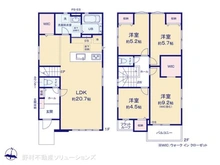 【埼玉県/所沢市大字下安松】所沢市大字下安松 新築一戸建て 間取り図