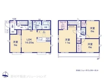 【東京都/東村山市富士見町】東村山市富士見町3丁目 新築一戸建て 間取り図