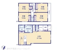 【東京都/清瀬市中清戸】清瀬市中清戸2丁目 新築一戸建て 間取り図