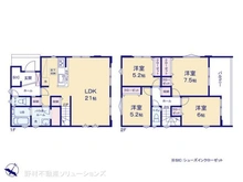 【東京都/東村山市恩多町】東村山市恩多町3丁目 新築一戸建て 間取り図