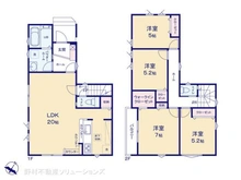 【埼玉県/所沢市大字久米】所沢市大字久米 新築一戸建て 間取り図
