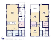 【埼玉県/所沢市東狭山ケ丘】所沢市東狭山ケ丘3丁目 新築一戸建て 間取り図