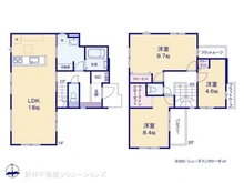 【埼玉県/所沢市東狭山ケ丘】所沢市東狭山ケ丘2丁目 新築一戸建て 間取り図
