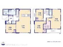 【埼玉県/所沢市大字下安松】所沢市大字下安松 新築一戸建て 間取り図