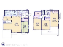 【東京都/東村山市秋津町】東村山市秋津町3丁目 新築一戸建て 間取り図
