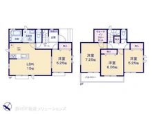 【埼玉県/所沢市青葉台】所沢市青葉台 新築一戸建て 間取り図