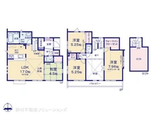 【東京都/東村山市多摩湖町】東村山市多摩湖町1丁目 新築一戸建て 間取り図