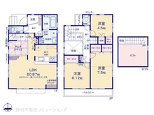【東京都/東村山市多摩湖町】東村山市多摩湖町1丁目 新築一戸建て 間取り図